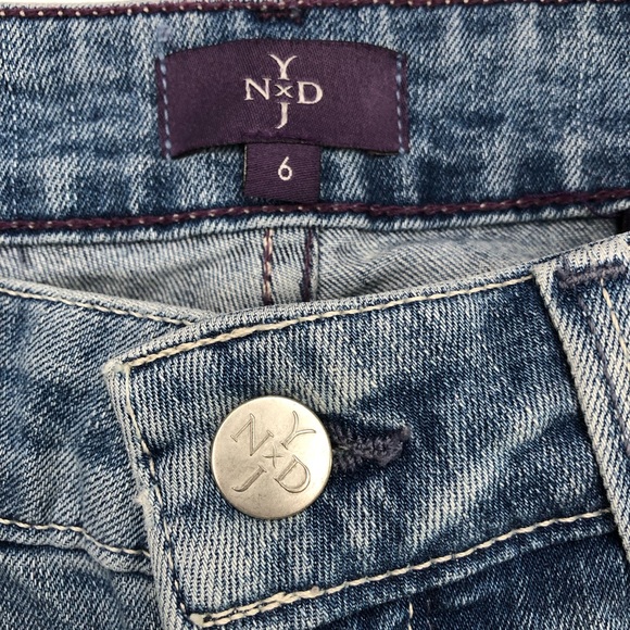 NYDJ High-Rise Straight Ankle Slim Liftxtuck Technology Women’s Jeans - Size: 6 - Picture 10 of 17
